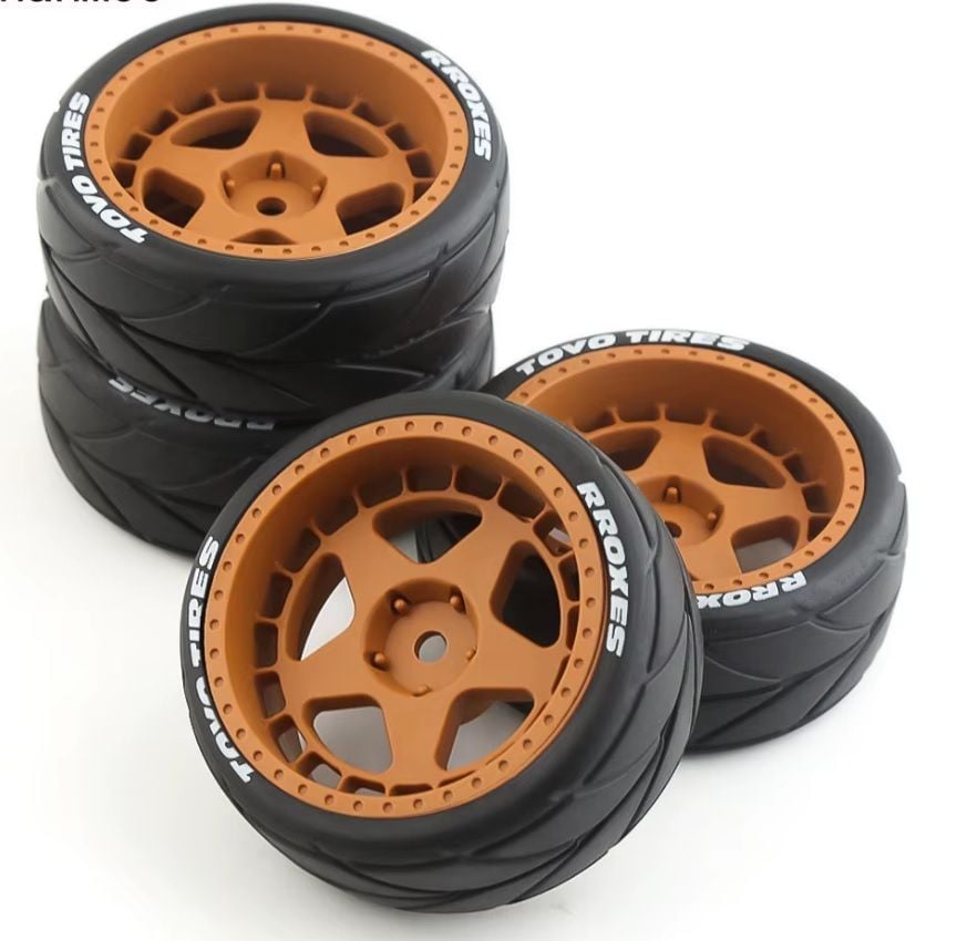 1/10 Asfalt Jant Lastik Seti 9mm Offset 4Adet