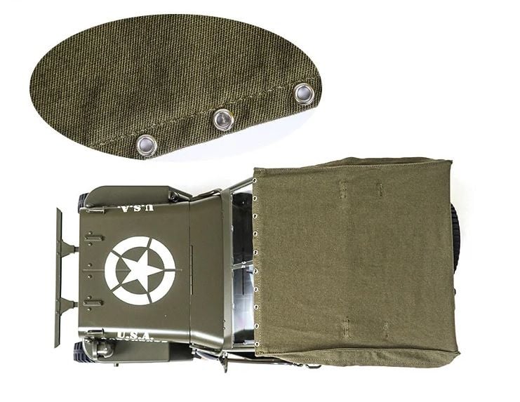 Roc Hobby 1/6 Scaler Willys Canvas Top