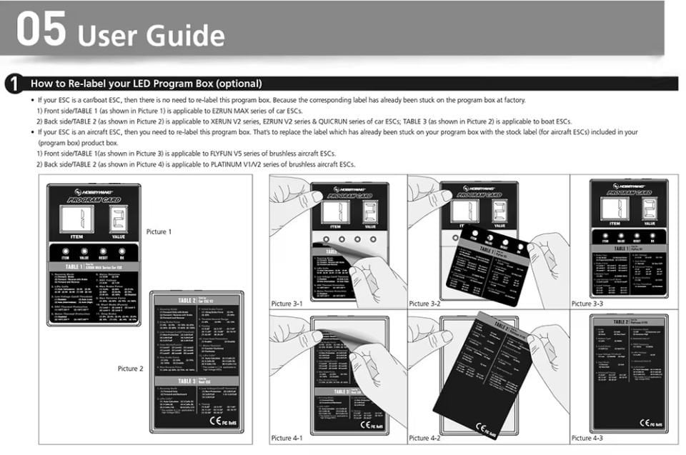 LED Program Box General