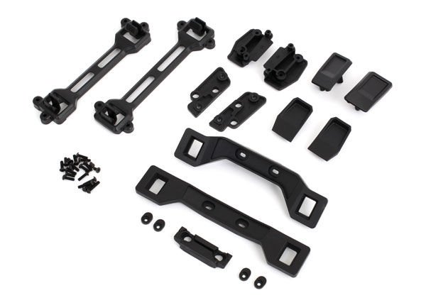 6928 Body conversion kit, Slash 4X4 (includes front & rear body mounts, latches, hardware) (for clipless mounting)