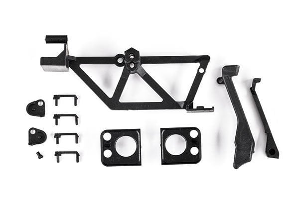 9731 Door handles (4)/ light mounts, front (left & right)/ light retainers, front bumper (left & right)/ fuel cap/ snorkel/ spare tire mount (fits #9712 body)