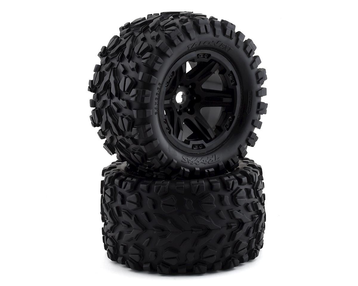 8672 Talon EXT 3.8'' Pre-Mounted E-Revo 2.0 Tires w/17mm Hex (2) (Black)