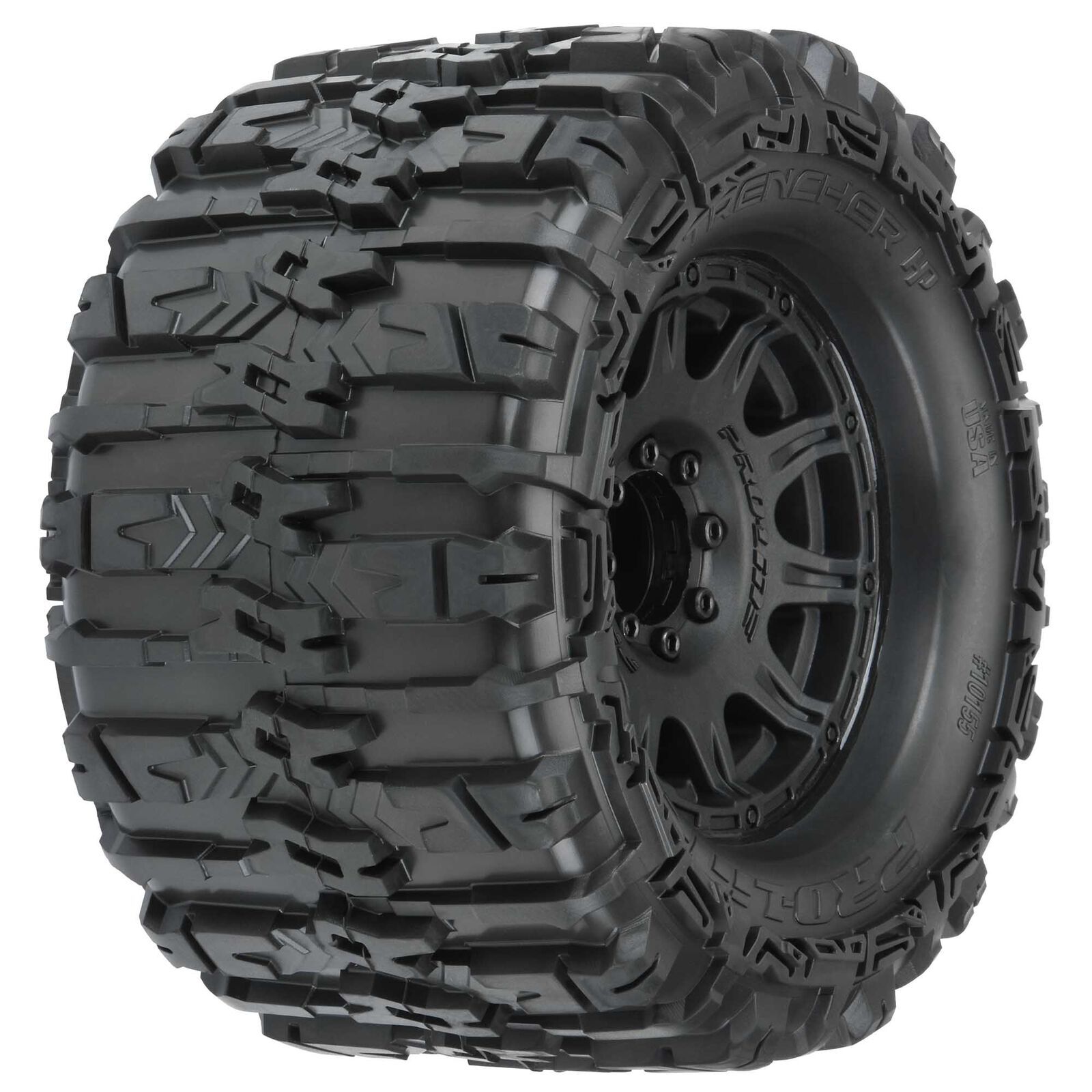 1/8 Trencher HP BELTED F/R 3.8'' MT Tires Mounted 17mm Hex 4 Adet
