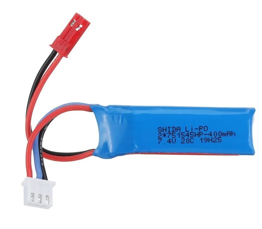 7.4V 400Mah 2S Batarya