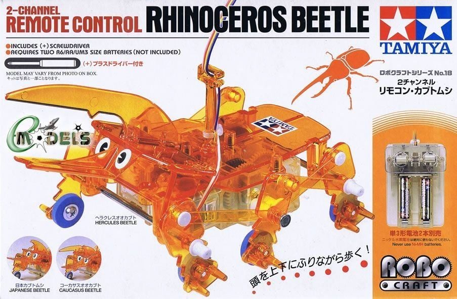 2-CHANNEL REMOTE CONTROL RHINOCEROS BEETLE