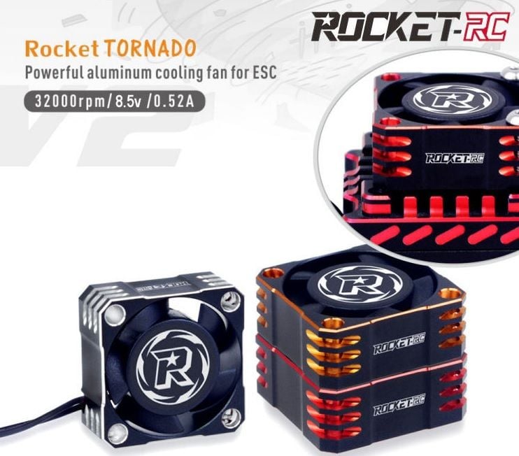 Rocket 25x25x10mm Turbo ESC Alüminyum Fan 32.000Rpm