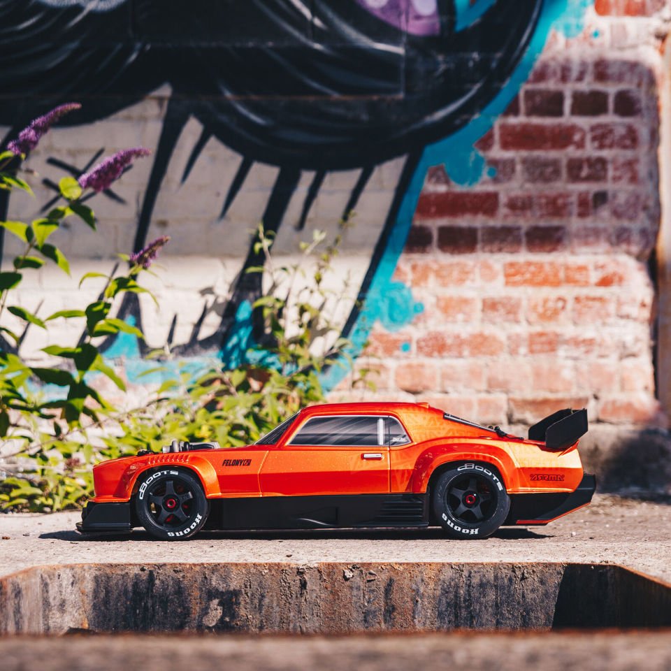 1/7 FELONY 6S BLX STREET BASH ALL-ROAD MUSCLE CAR RTR Turuncu