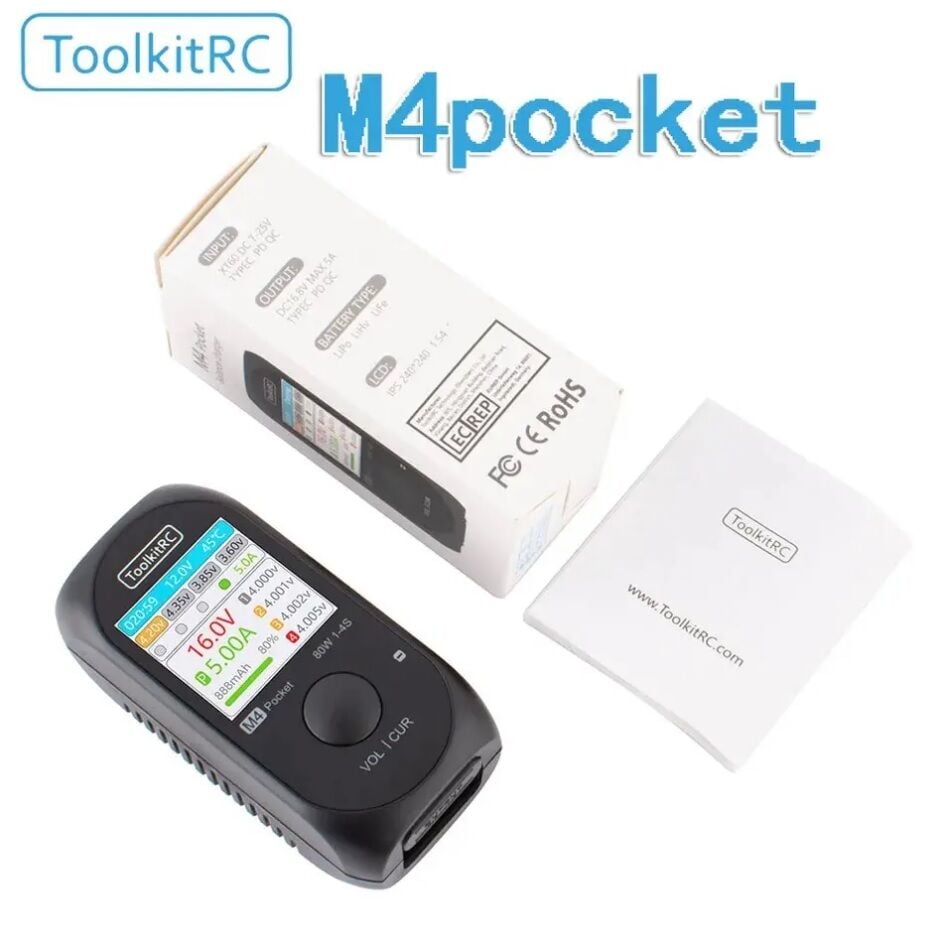 M4 Pocket 1-4s 80W DC Lipo Şarj Aleti