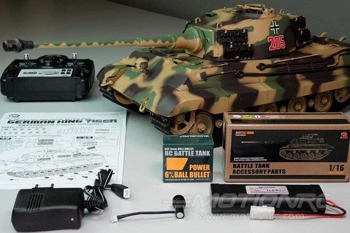 1/16 German King Tiger Henschel RC Tank (7.0 ver.) SES/IŞIK/BB/DUMAN