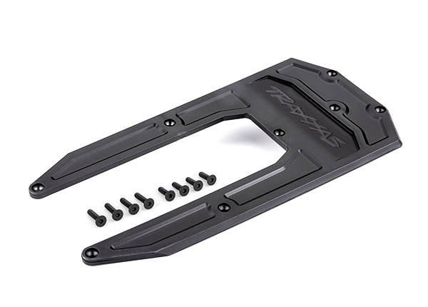 9623 Skidplate chassis black (fits Sledge)