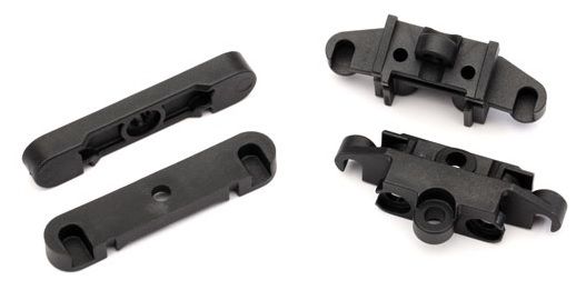 8916 Mount, tie bar, front (1)/ rear (1)/ suspension pin retainer, front or rear (2)