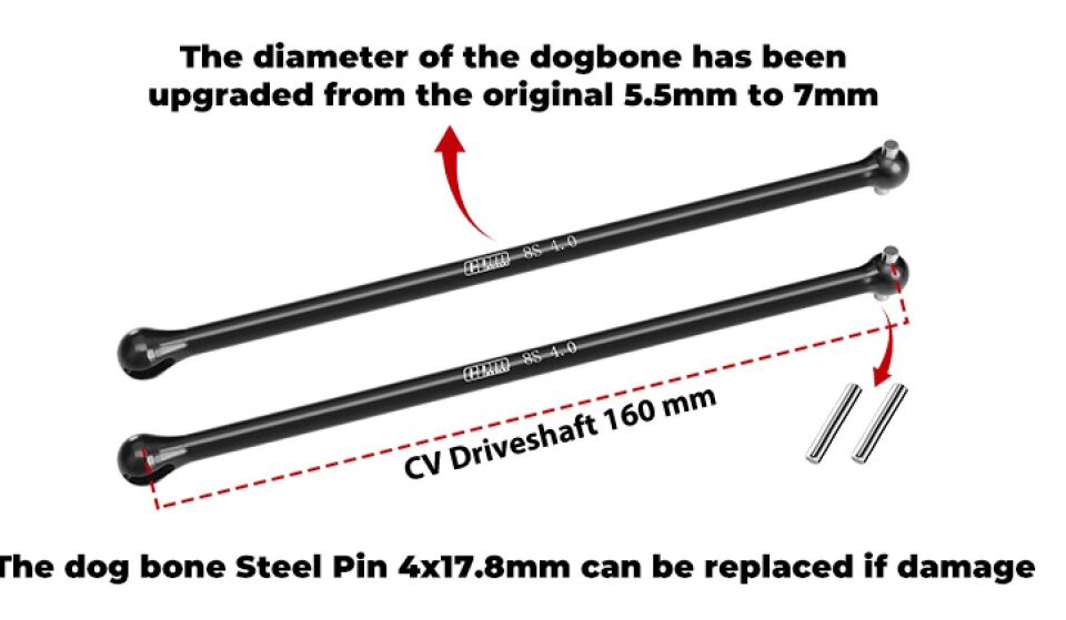 X-Maxx 8S - Dogbone (2)