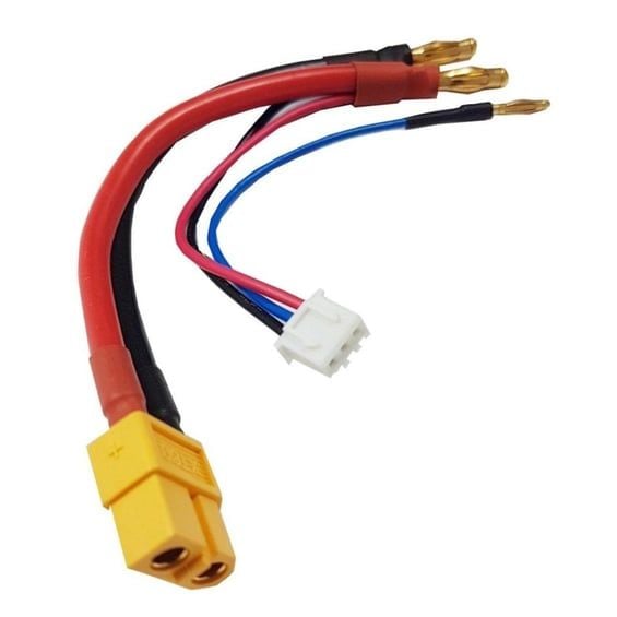 2S Balanslı Pil Şarj Kablosu XT-60 4mm Bağlantı