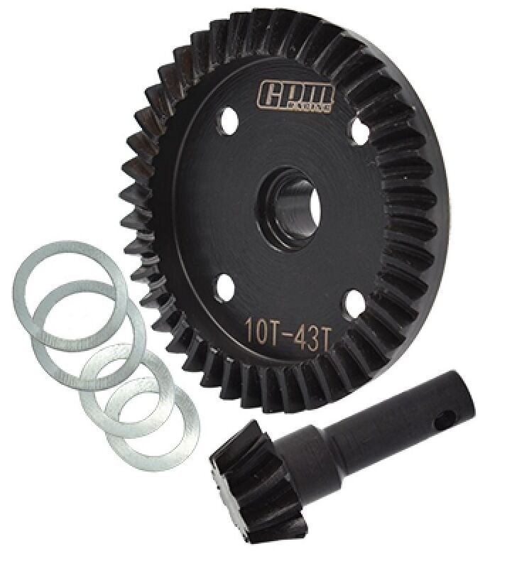 Alloy Steel Diff Bevel Gear 43T & Pinion Gear 10T Traxxas SLEDGE 6S