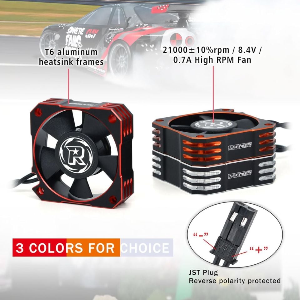 35x35x10mm Alüminyum Soğutucu Fan 21.000Rpm