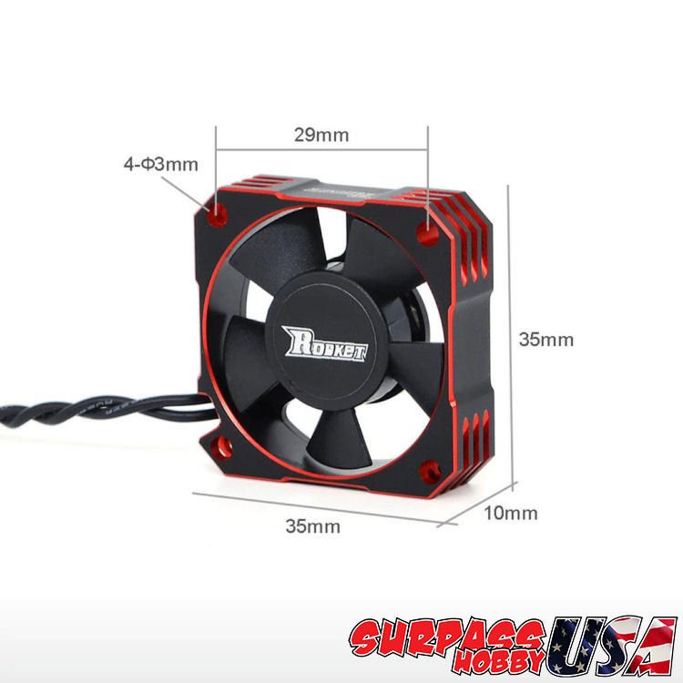 35x35x10mm Alüminyum Soğutucu Fan 21.000Rpm