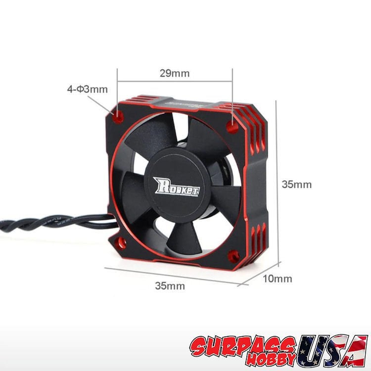 35x35x10mm Alüminyum Soğutucu Fan 21.000Rpm