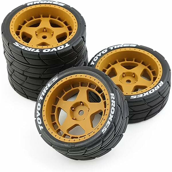 1/10 Asfalt Jant Lastik Seti 9mm Offset 4Adet