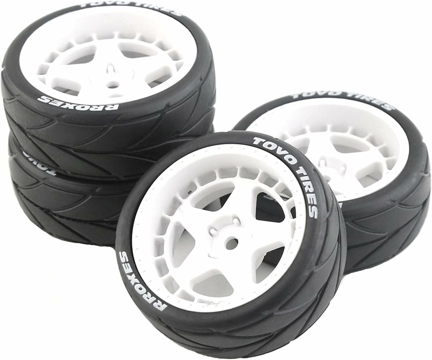 1/10 Asfalt Jant Lastik Seti 9mm Offset 4Adet