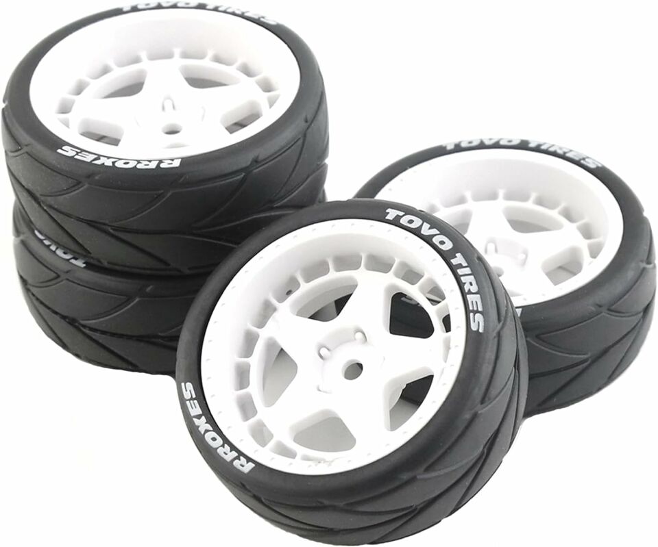 1/10 Asfalt Jant Lastik Seti 9mm Offset 4Adet