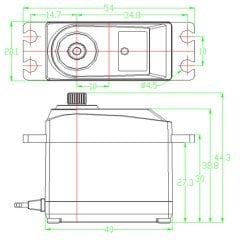5317M Standart 360° Cont Digital Servo 17,5kg