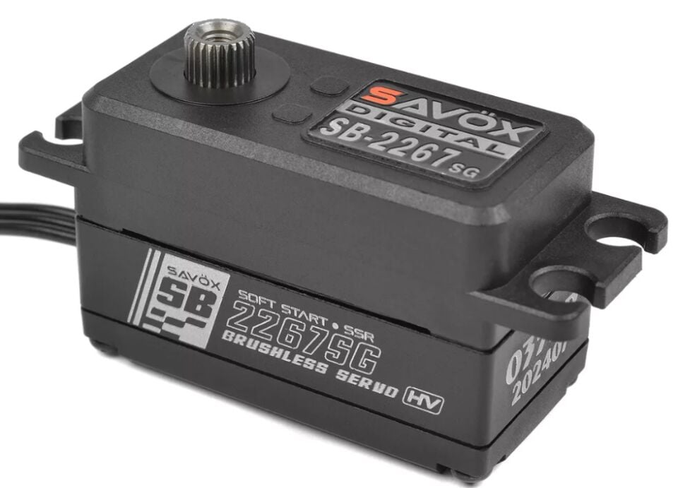 SB-2267SG+ Dijital HV Fırçasız Motor Çelik Dişli 32Kg 0.065 Low Profile Servo 1/10 Drift