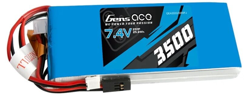 3500mAh 7.4V 2S RX-TX LiPo