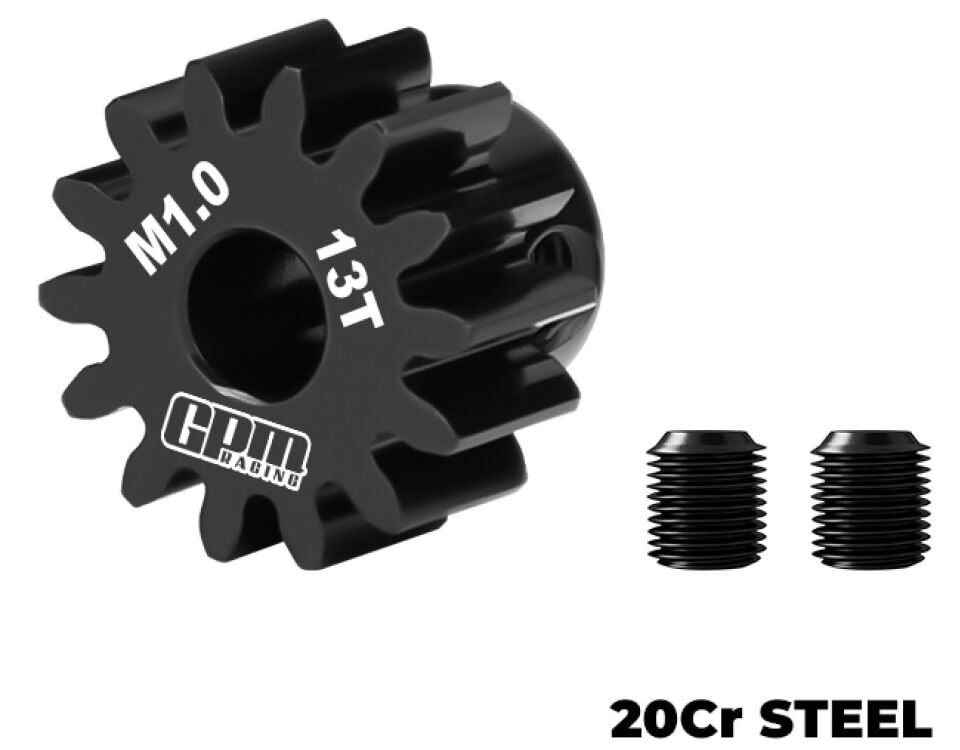 20Cr STEEL MOTOR GEAR 13T（MODULE 1.0MM,MOTOR TOOTH DIAMETER:5.0MM)