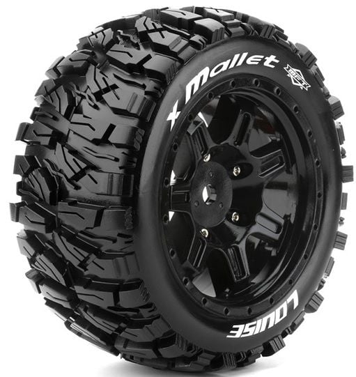 X-Mallet Black Traxxas X-Maxx 8s 24mm Hex 4 Adet