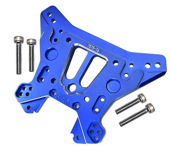 Aluminum 7075-T6 Rear Damper Plate Traxxas SLEDGE Mavi