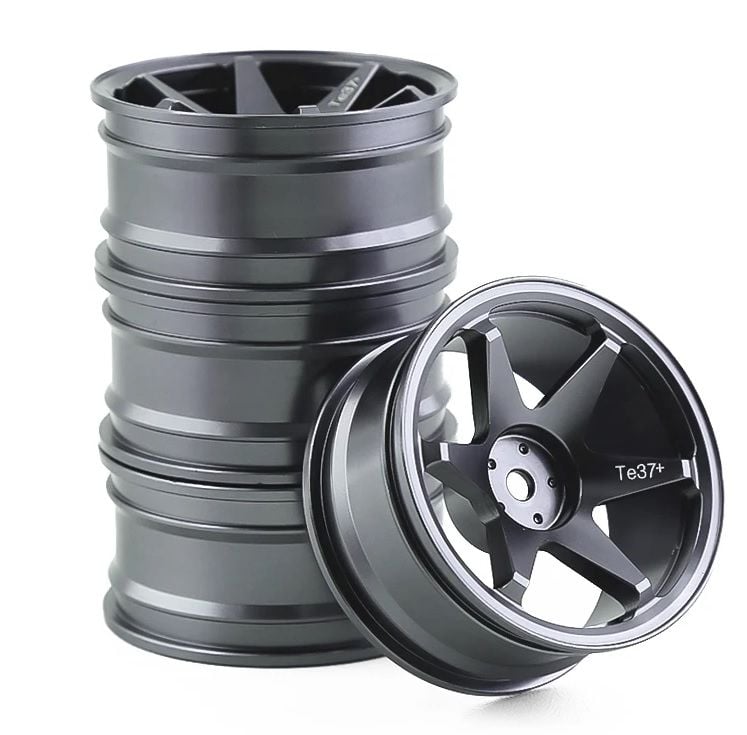 1/10 Alüminyum Jant Takımı 4 Adet Offsetli Siyah