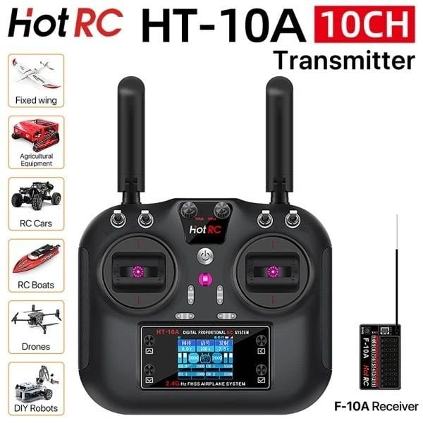HT-10A 10 Kanal Kumanda ve Alıcı Seti