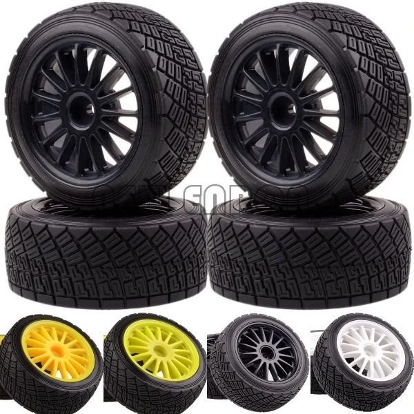 1/8 WRC Rally Lastikleri 12mm Hex 4 Adet