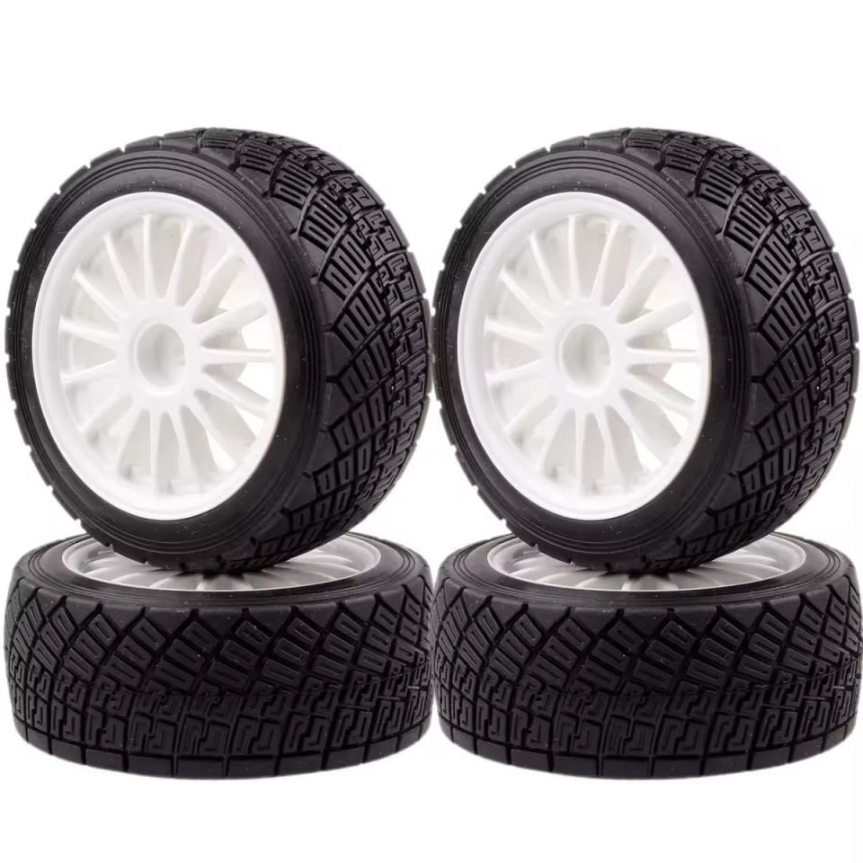 1/8 WRC Rally Lastikleri 12mm Hex 4 Adet