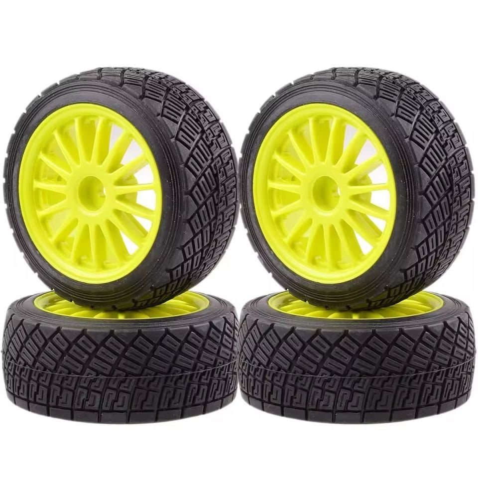 1/8 WRC Rally Lastikleri 12mm Hex 4 Adet