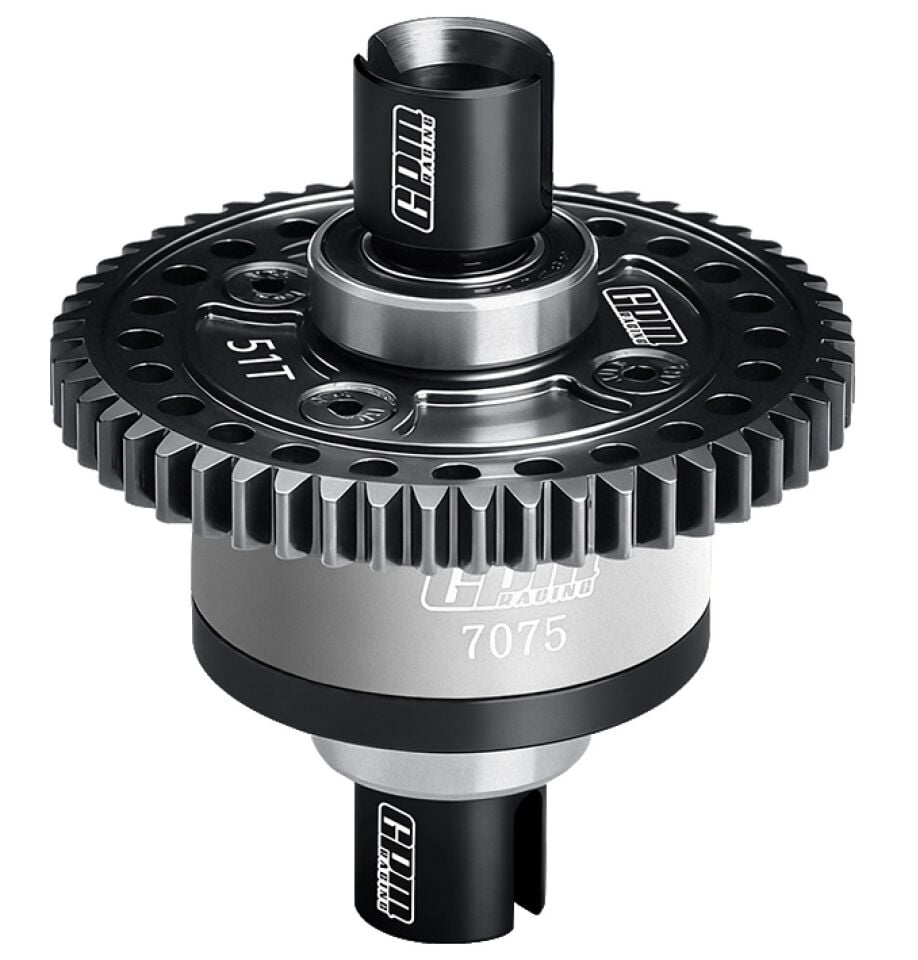 7075 Alloy 51T Center Complete Differential For TRAXXAS 1/8 Sledge 6S