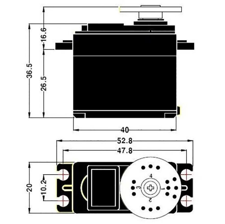 MG995 13KG Metal Dişli Standart Servo