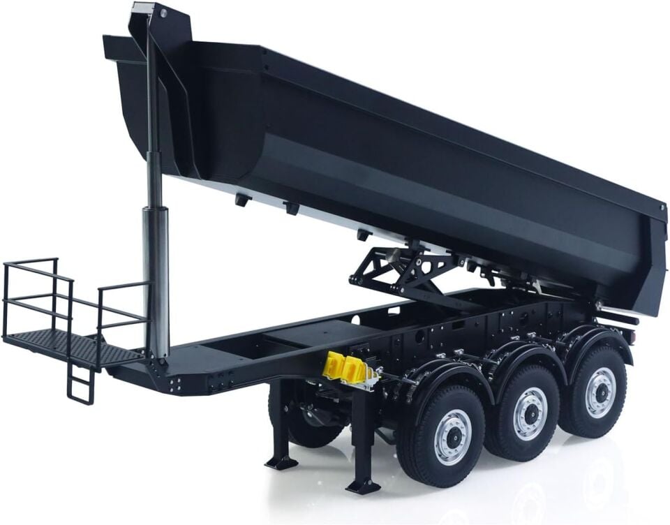 KABOLITE 1/14 Metal 3 Akslı Elektrikli Kaldırmalı Damperli Dorse
