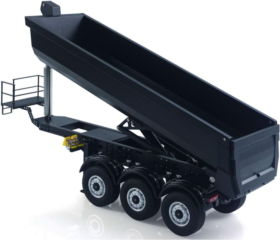 KABOLITE 1/14 Metal 3 Akslı Elektrikli Kaldırmalı Damperli Dorse