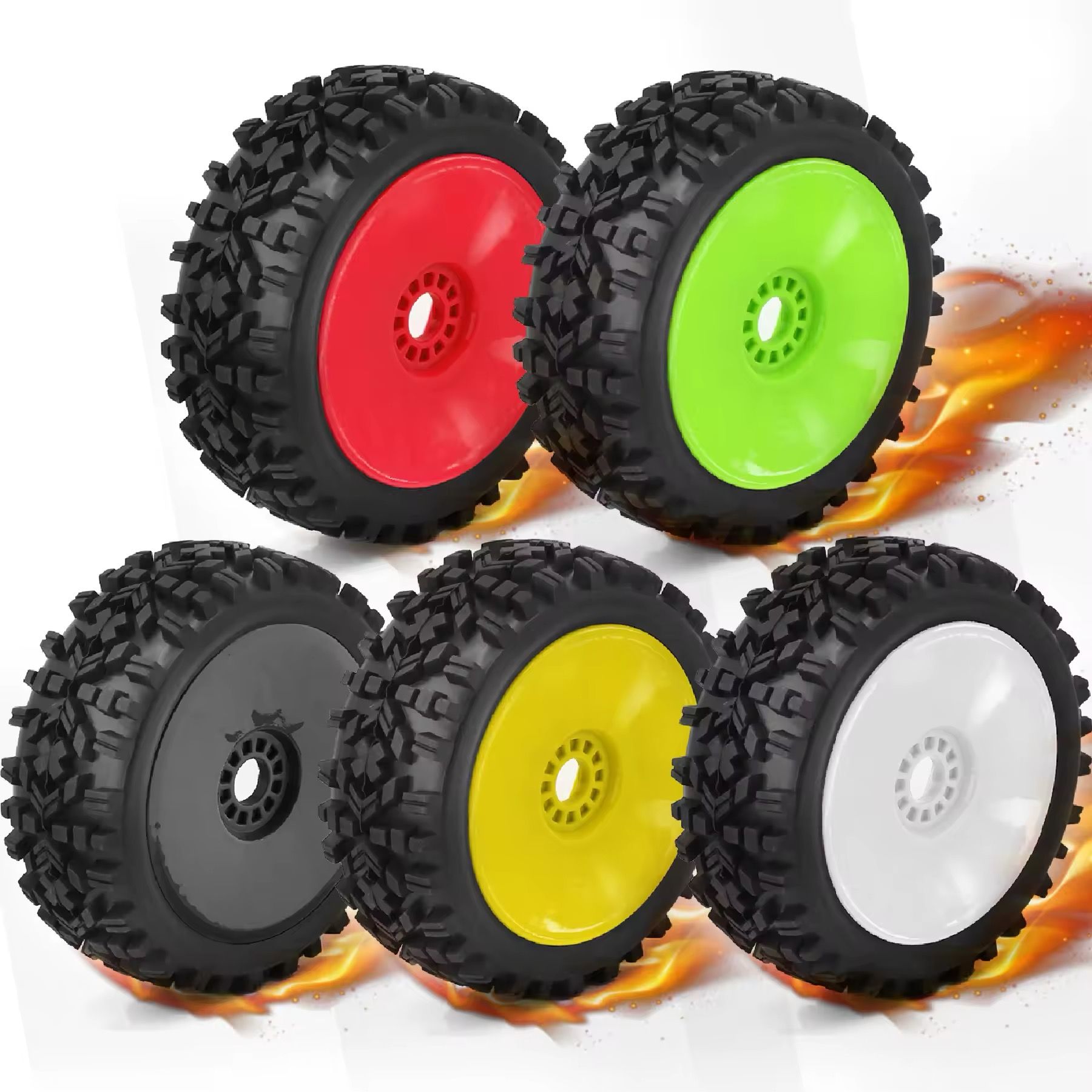 1/8 Buggy Jant Lastik Seti 4 Adet