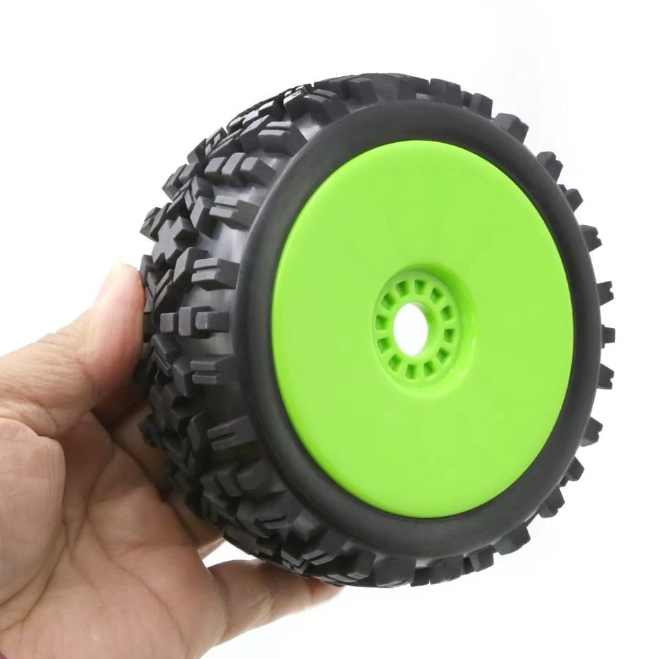 1/8 Buggy Jant Lastik Seti 4 Adet Yeşil