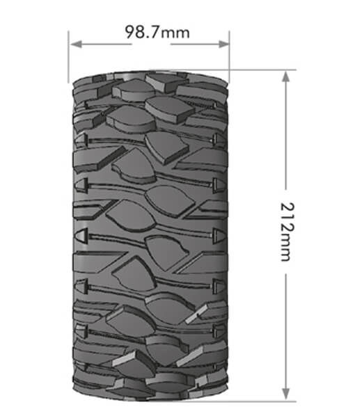 X-ROWDY BLACK XMAXX MOUNTED 24mm HEX 4 Adet