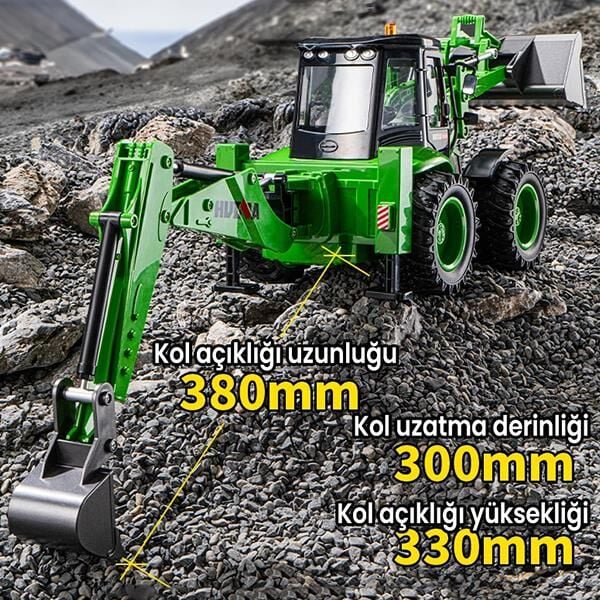 1579 1/14 9CH RC Beckhoe Loader Kepçe