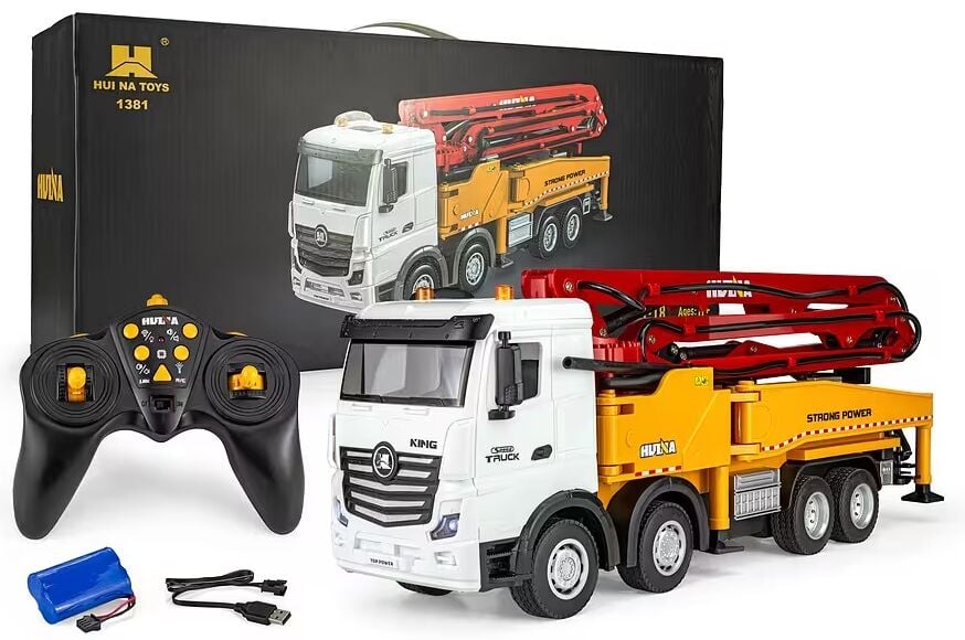1381 RC Beton Pompası Kamyonu 1/18 Ölçek