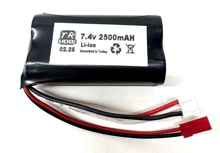2800Mah 7.4V Lion RC İş Makinesi Bataryası JST Konnektörlü