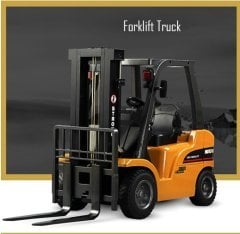 1577 Forklift 1/10 Metal Çatallı ve Aparatlı 8 Kanal