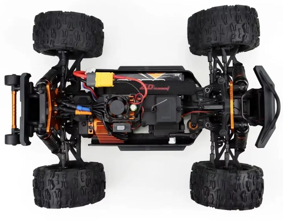 MT16 1/16 4WD Brushless Monster Truck 80KM+ Turuncu