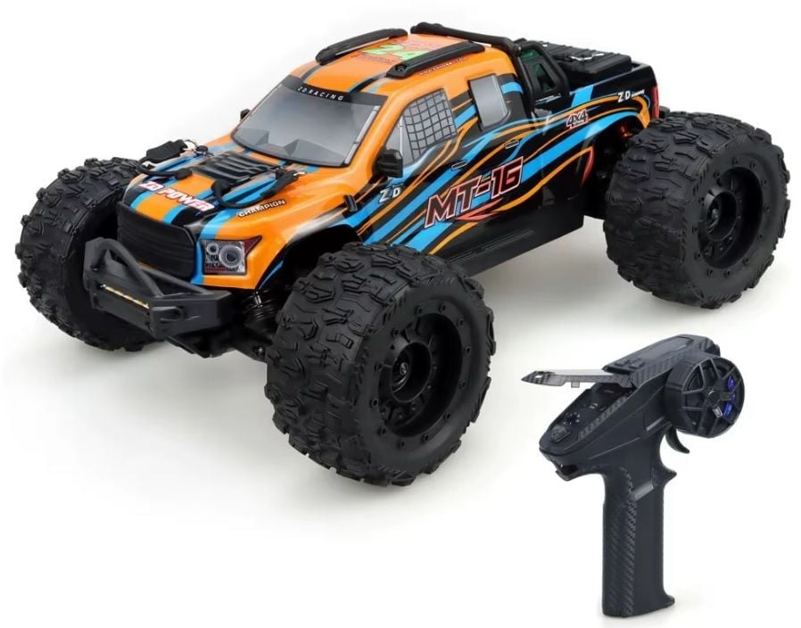 MT16 1/16 4WD Brushless Monster Truck 80KM+ Turuncu