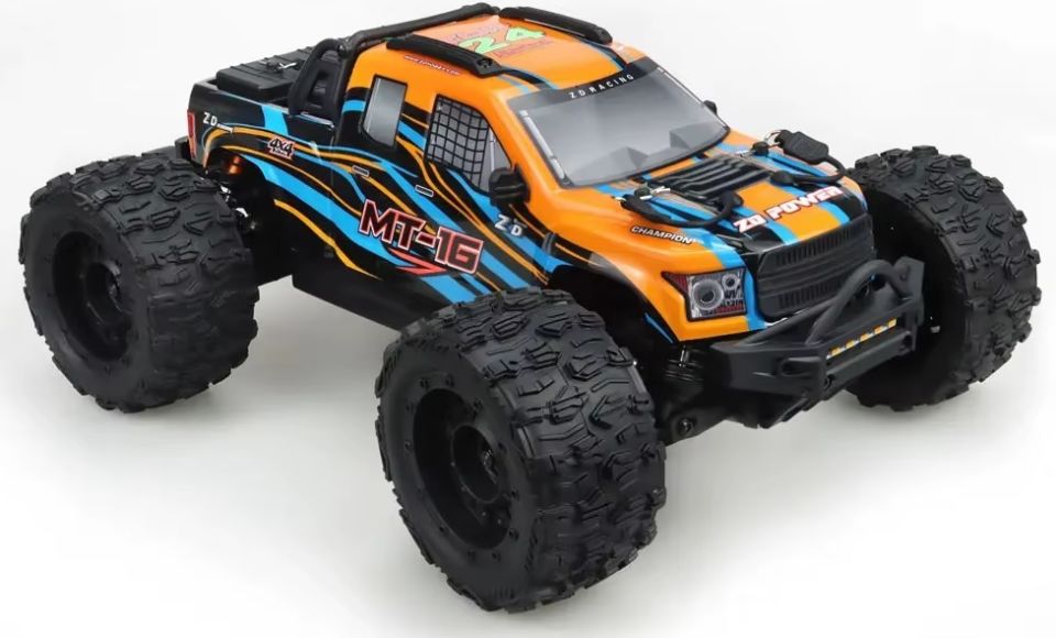 MT16 1/16 4WD Brushless Monster Truck 80KM+ Turuncu