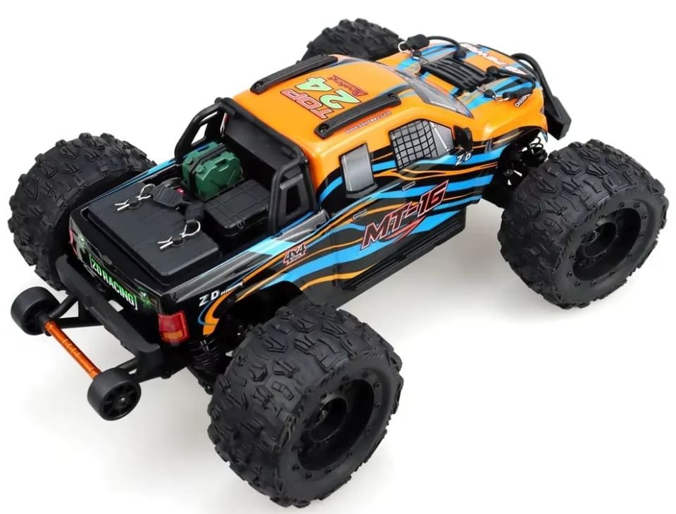 MT16 1/16 4WD Brushless Monster Truck 80KM+ Turuncu